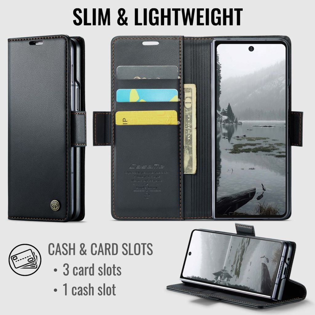CaseMe Samsung Galaxy Z Fold 8 Ultra Kotelo 023 Series Musta
