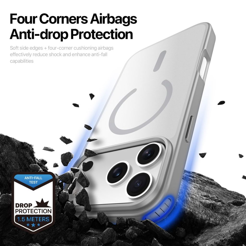 Dux Ducis iPhone 17 Pro/iPhone 18 Pro Kuori Yind Series MagSafe Harmaa
