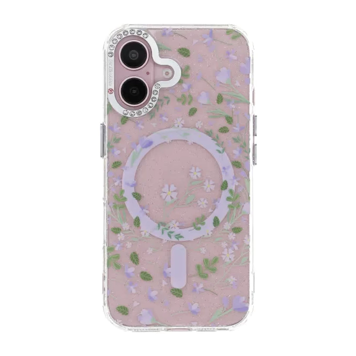 iPhone 16 Kuori Kukkakuvioinen MagSafe Violetti