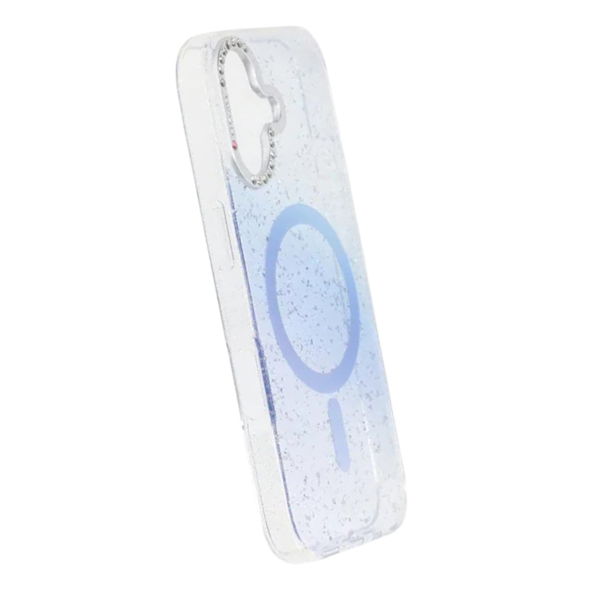 iPhone 17 Kuori Glitter Diamond MagSafe Sininen