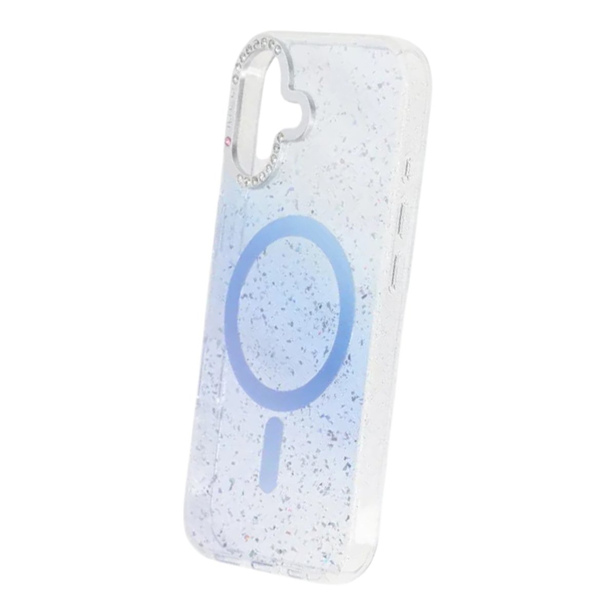 iPhone 17 Kuori Glitter Diamond MagSafe Sininen
