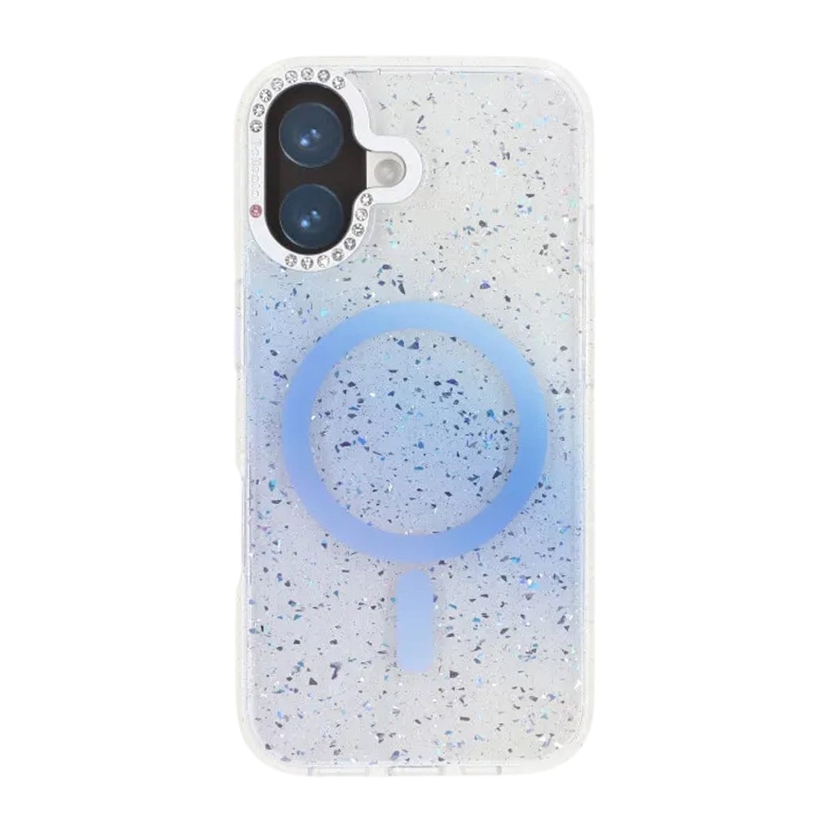 iPhone 17 Kuori Glitter Diamond MagSafe Sininen