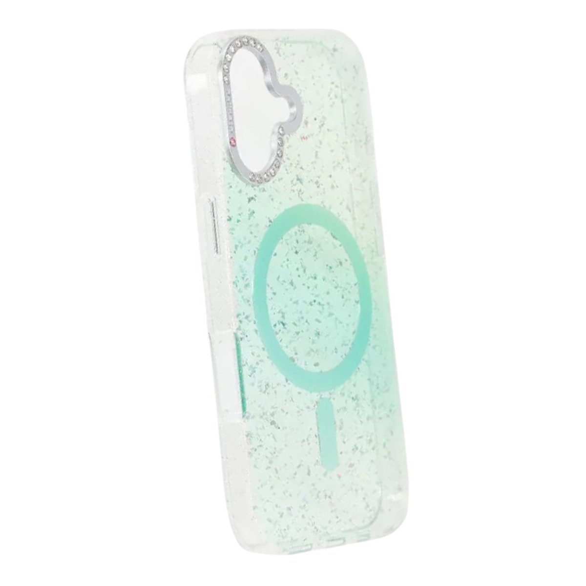 iPhone 17 Kuori Glitter Diamond MagSafe Vihreä