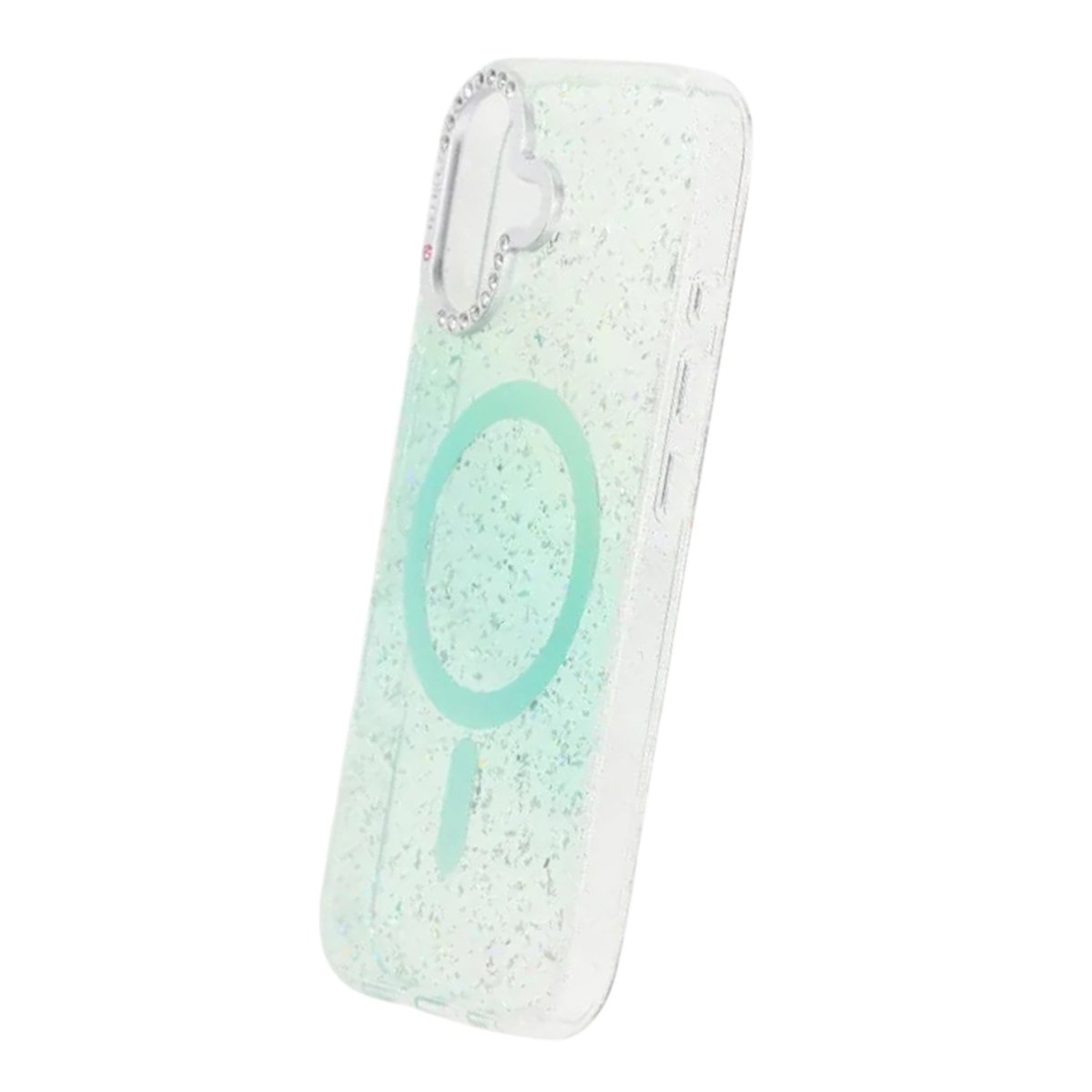 iPhone 17 Kuori Glitter Diamond MagSafe Vihreä