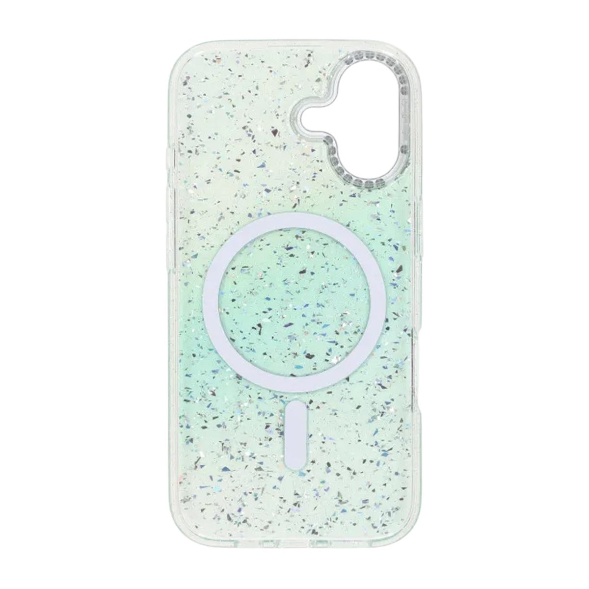 iPhone 17 Kuori Glitter Diamond MagSafe Vihreä