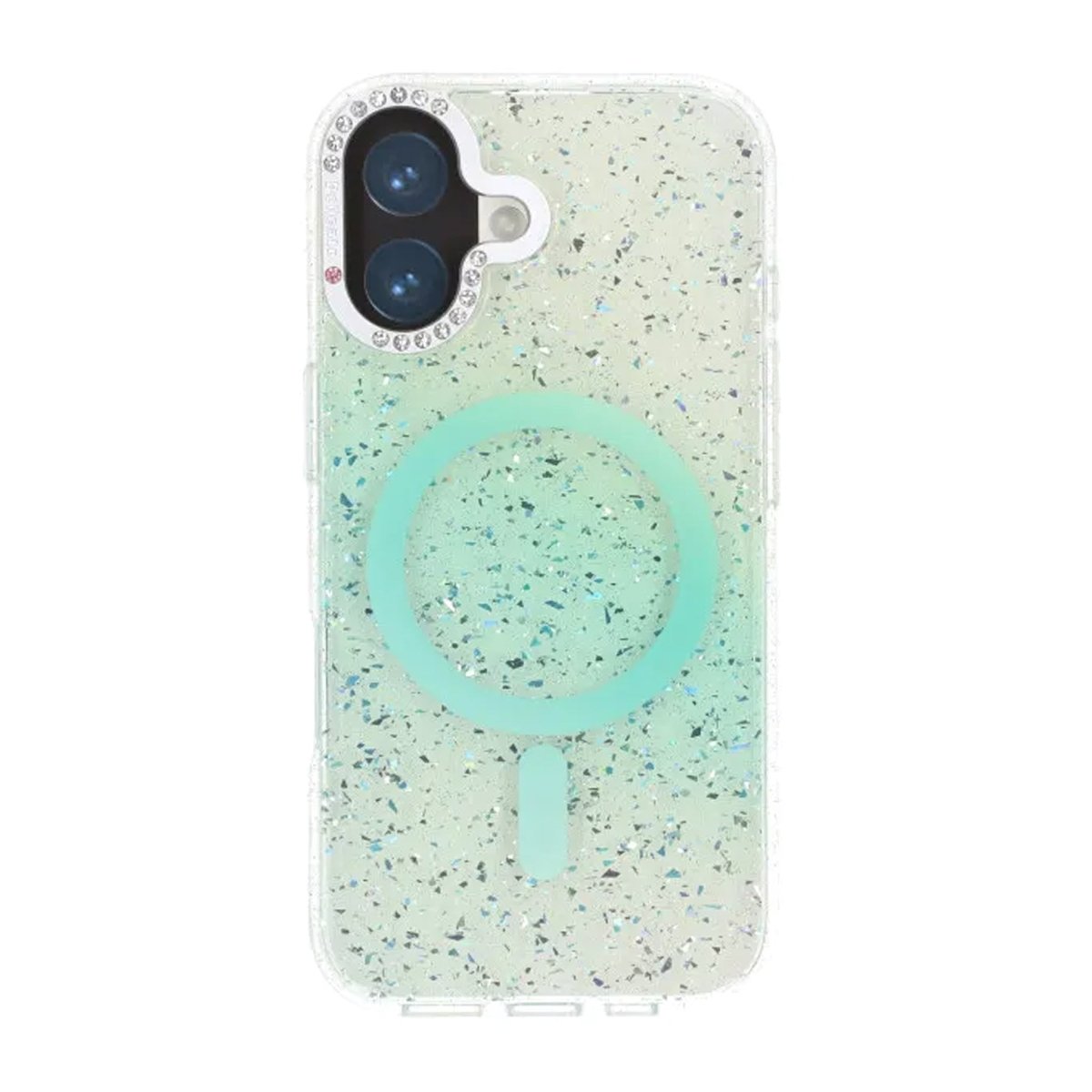 iPhone 17 Kuori Glitter Diamond MagSafe Vihreä