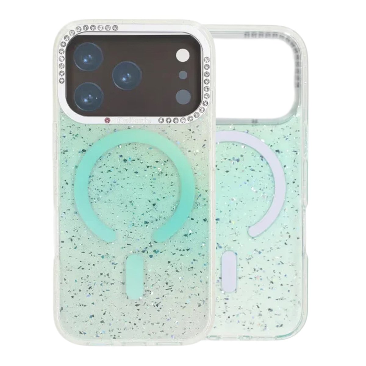 iPhone 17 Pro Max Kuori Glitter Diamond MagSafe Vihreä