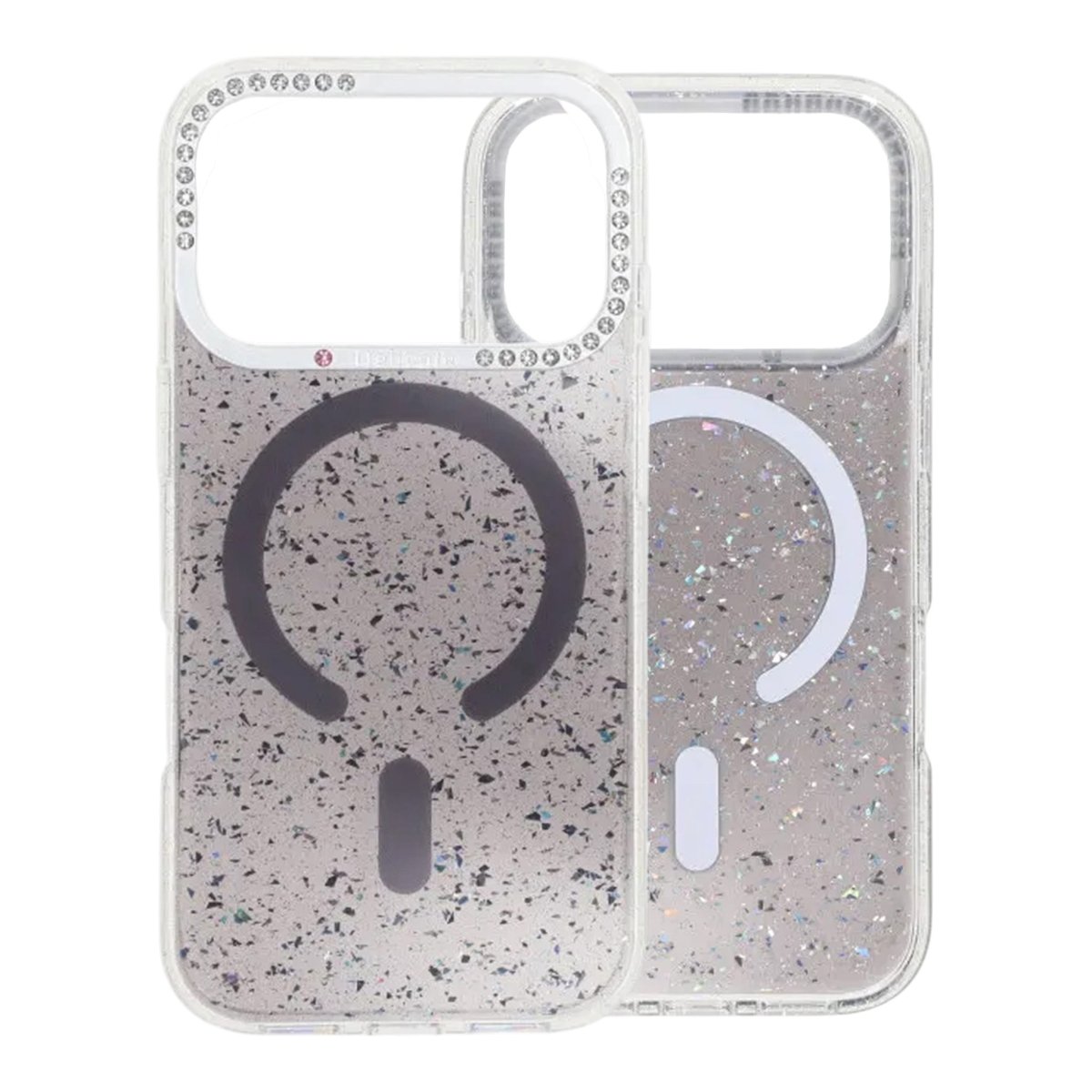 iPhone 17 Pro Kuori Glitter Diamond MagSafe Musta