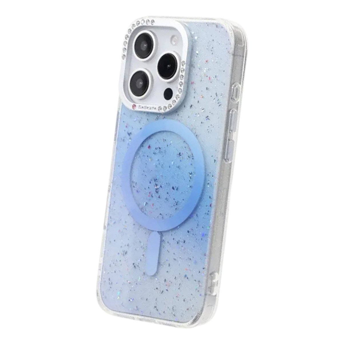 iPhone 16 Pro Kuori Glitter Diamond MagSafe Sininen
