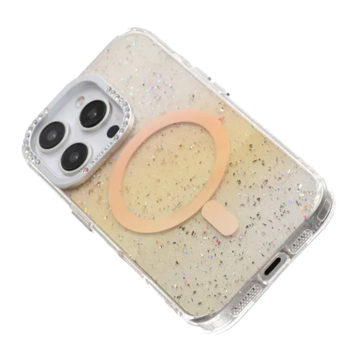 iPhone 16 Pro Kuori Glitter Diamond MagSafe Kulta
