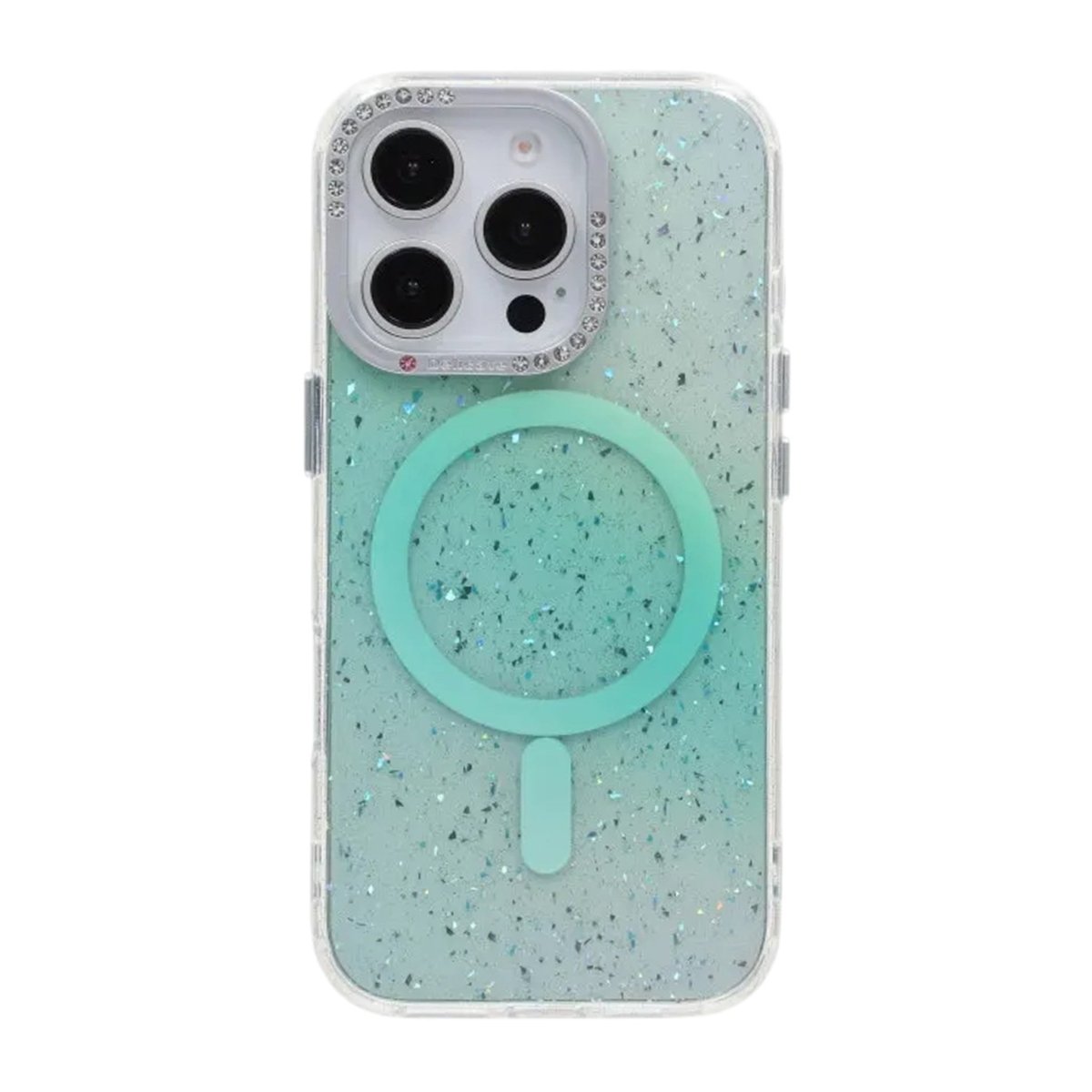 iPhone 16 Pro Max Kuori Glitter Diamond MagSafe Vihreä