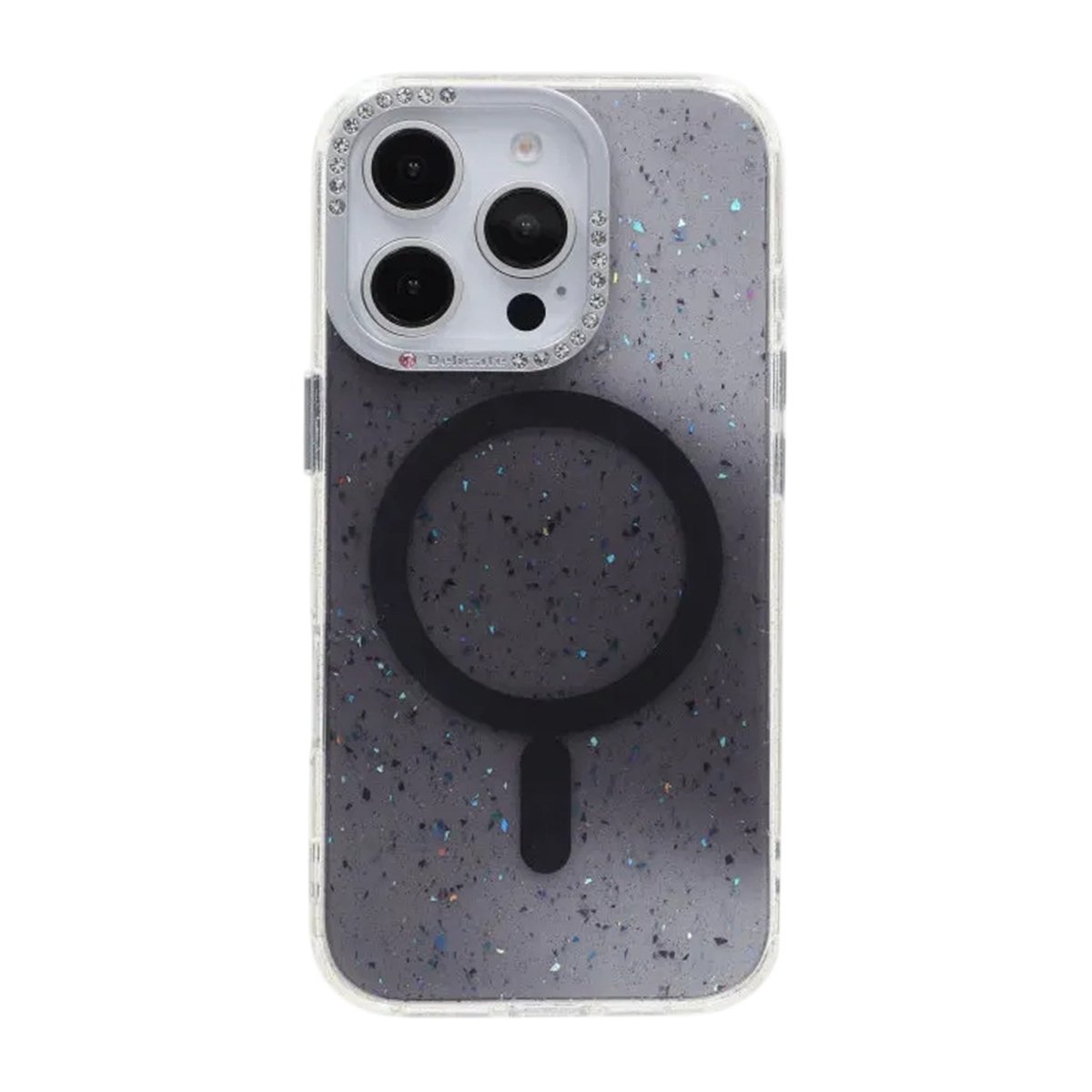 iPhone 16 Pro Kuori Glitter Diamond MagSafe Musta