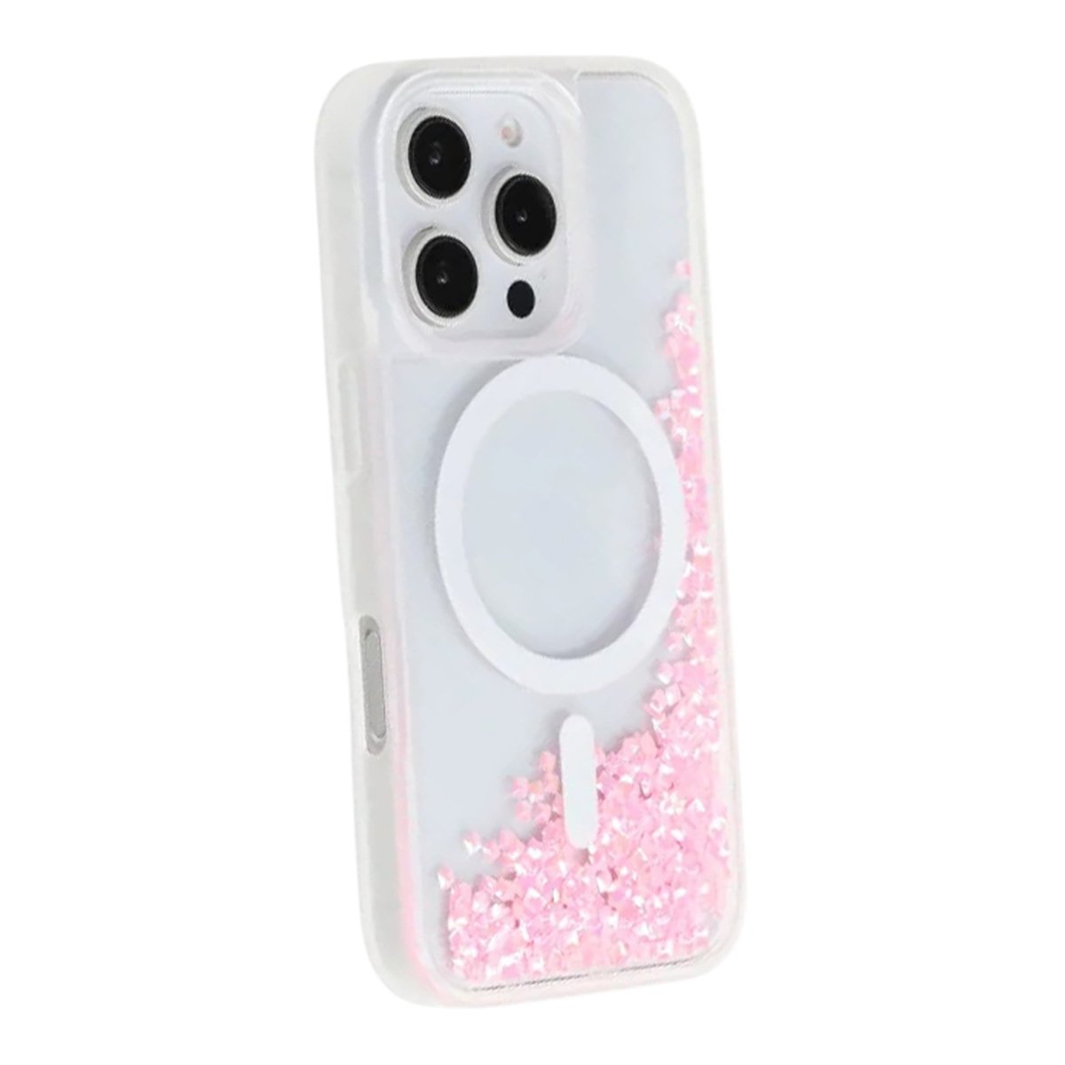 iPhone 16 Pro Max Kuori Diamond Quicksand MagSafe Vaaleanpunainen