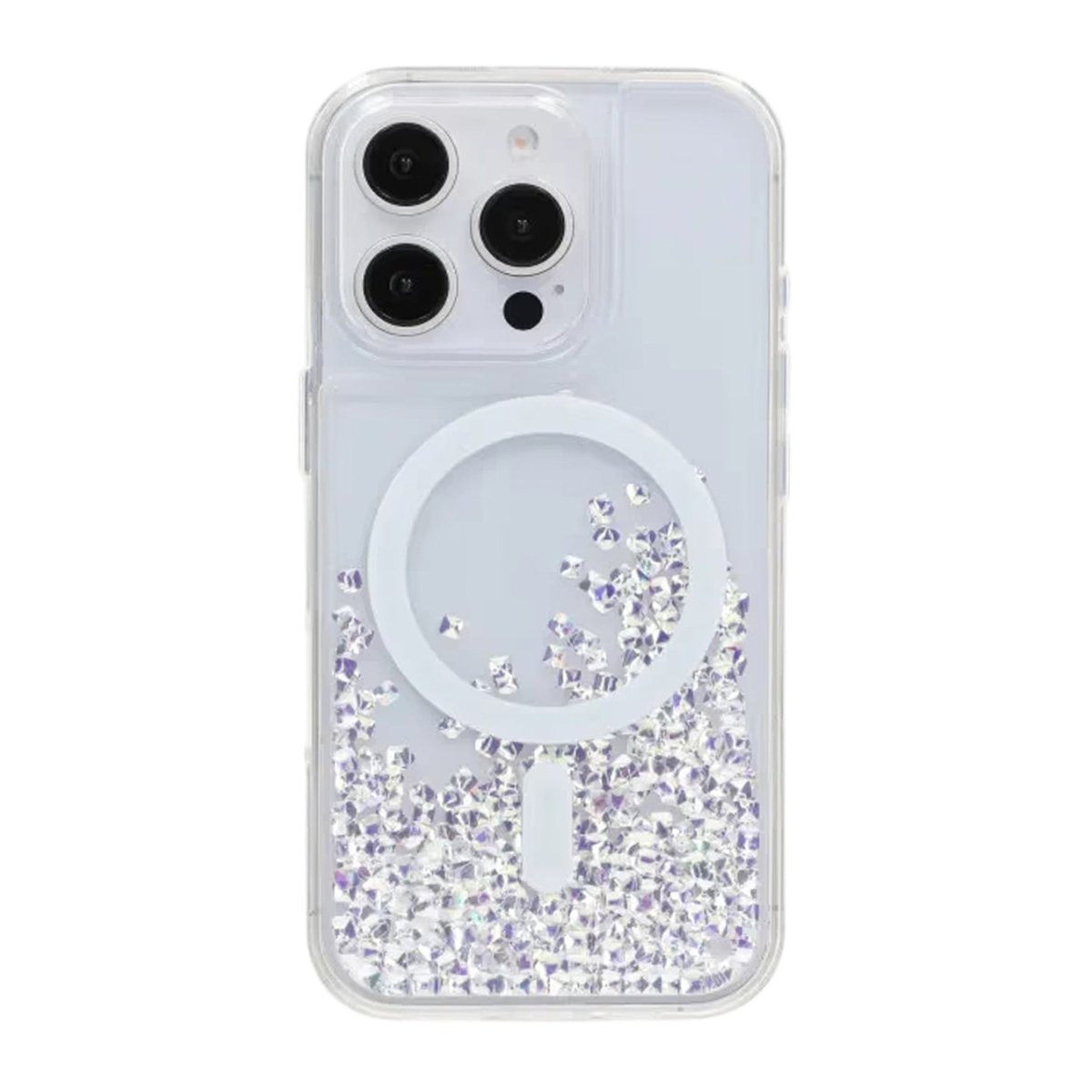 iPhone 16 Pro Kuori Diamond Quicksand MagSafe Valkoinen