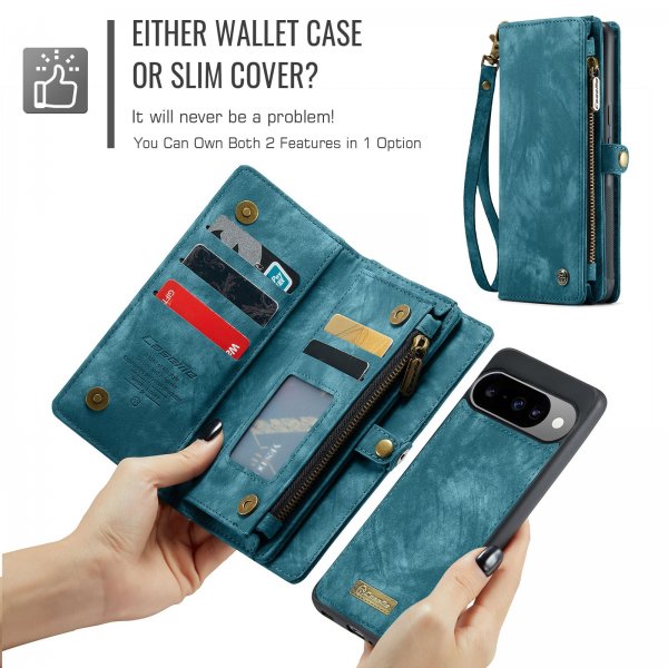 CaseMe Google Pixel 10/Pixel 10 Pro -kotelo 008 Series Irrotettava Kuori Sininen