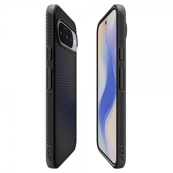 Spigen Google Pixel 10/Pixel 10 Pro Suojakuori Liquid Air MagFit Matte Black