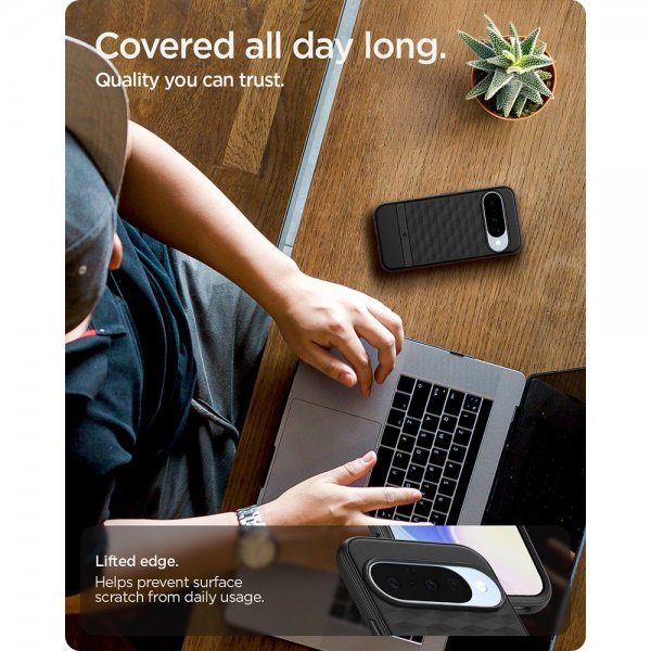 Spigen Google Pixel 10/Pixel 10 Pro Suojakuori Parallax MagFit Matte Black