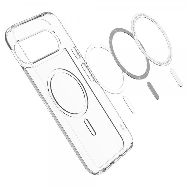 Spigen Google Pixel 10/Pixel 10 Pro Suojakuori Ultra Hybrid MagFit Clear White
