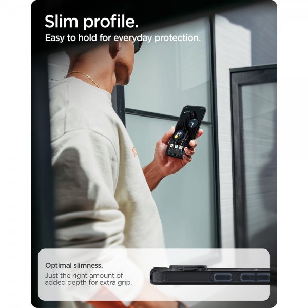 Spigen Google Pixel 10/Pixel 10 Pro Suojakuori Ultra Hybrid MagFit Frost Black