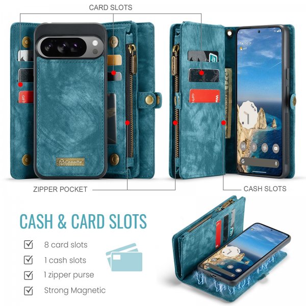 CaseMe Google Pixel 10 Pro XL -kotelo 008 Series irrotettava kuori, sininen