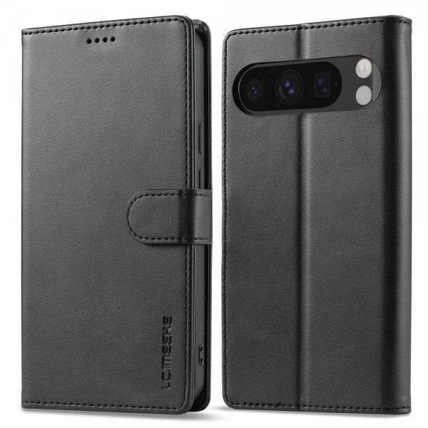 Lc.Imeeke Google Pixel 10 Pro XL Suojakotelo Korttipaikalla, Jalustatoiminnolla, Musta
