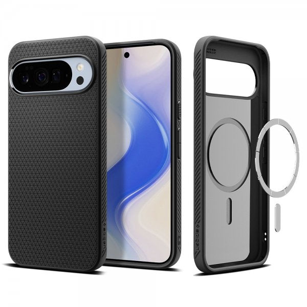 Spigen Google Pixel 10 Pro XL -kuori Liquid Air MagFit Matte Black
