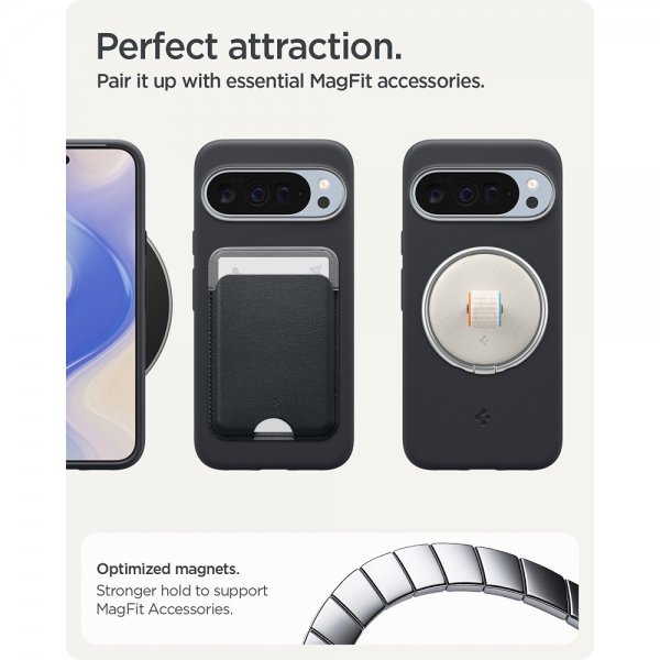 Spigen Google Pixel 10 Pro XL -suojakuori Nano Pop MagFit Black Sesame