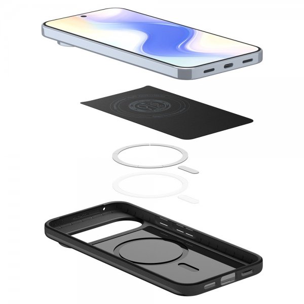 Spigen Google Pixel 10 Pro XL -kuori, Thin Fit MagFit, musta