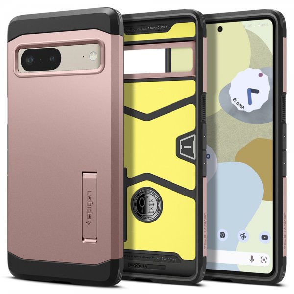 Spigen Google Pixel 7 -suojakuori Tough Armor, ruusukulta