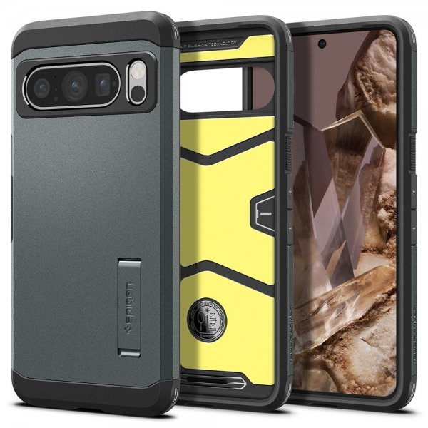 Spigen Google Pixel 8 Pro -suojakuori Tough Armor Abyss Green