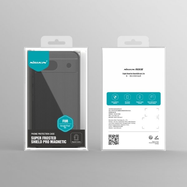 Nillkin Google Pixel 8a Suojakuori Super Frosted Shield Pro Punainen