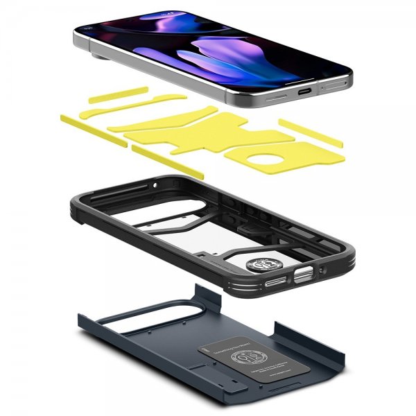 Spigen Google Pixel 9 Pro XL -suojakuori Tough Armor, Metal Slate