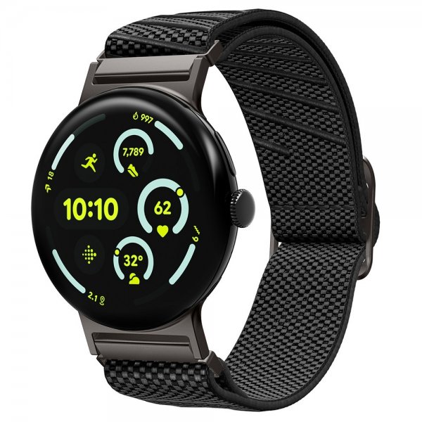 Spigen Google Pixel Watch 3/4 45mm ranneke Lite Fit X musta