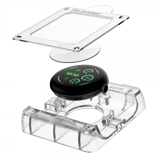 Spigen Google Pixel Watch 3/4 45mm näytönsuoja EliteShield EZ Fit 2-pakkaus