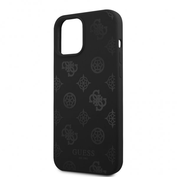 Guess iPhone 12/iPhone 12 Pro Kuori Peony Musta