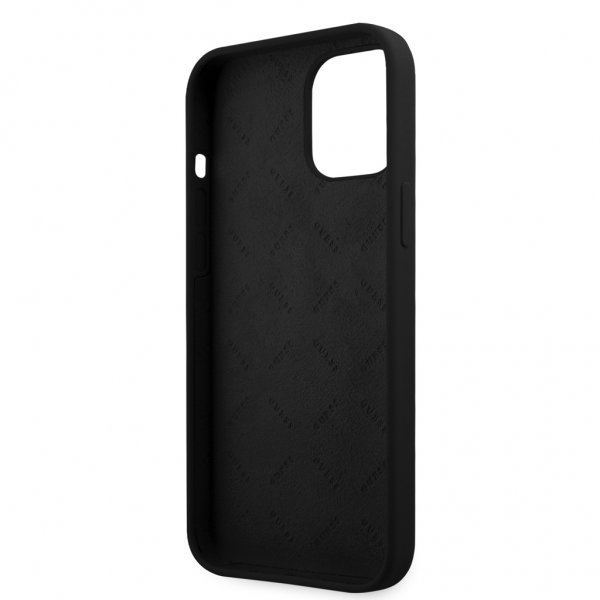 Guess iPhone 12/iPhone 12 Pro Kuori Peony Musta