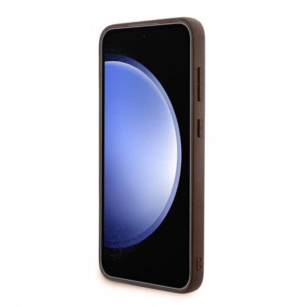 Guess Samsung Galaxy S23 FE Kuoret 4G Metal Logo Ruskea