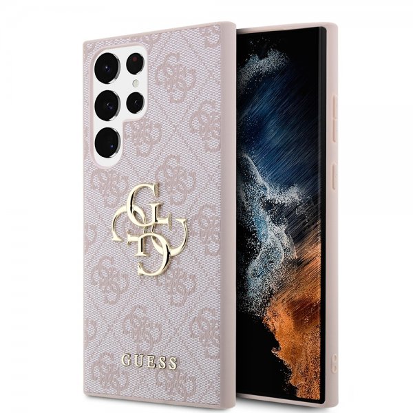 Guess Samsung Galaxy S23 Ultra Kuori 4G Logo Pinkki
