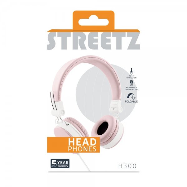 Streetz Kuulokkeet H300 Kuulokkeet 3.5mm Pinkki
