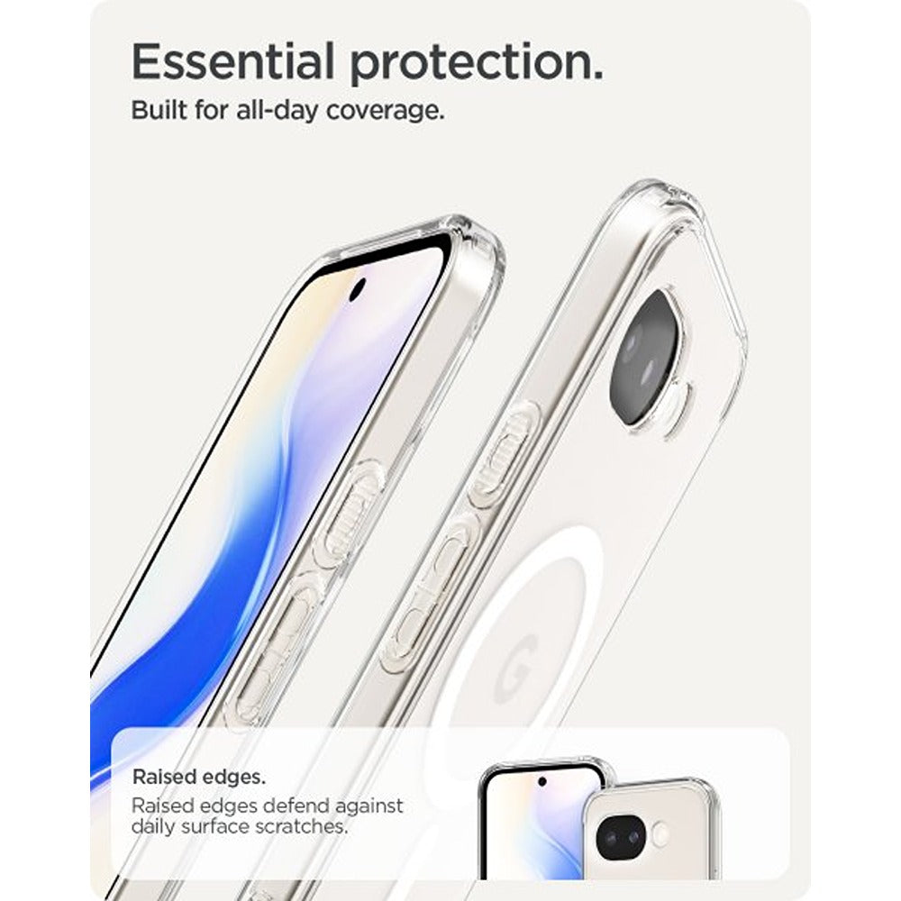 Spigen Google Pixel 10a -suojakuori Ultra Hybrid MagFit Clear White