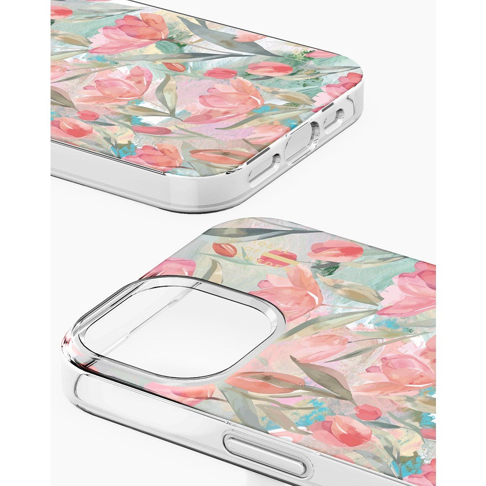 Ideal of Sweden iPhone 13/14/15/16e/17e Kuori Clear Case MagSafe Tulip Bloom