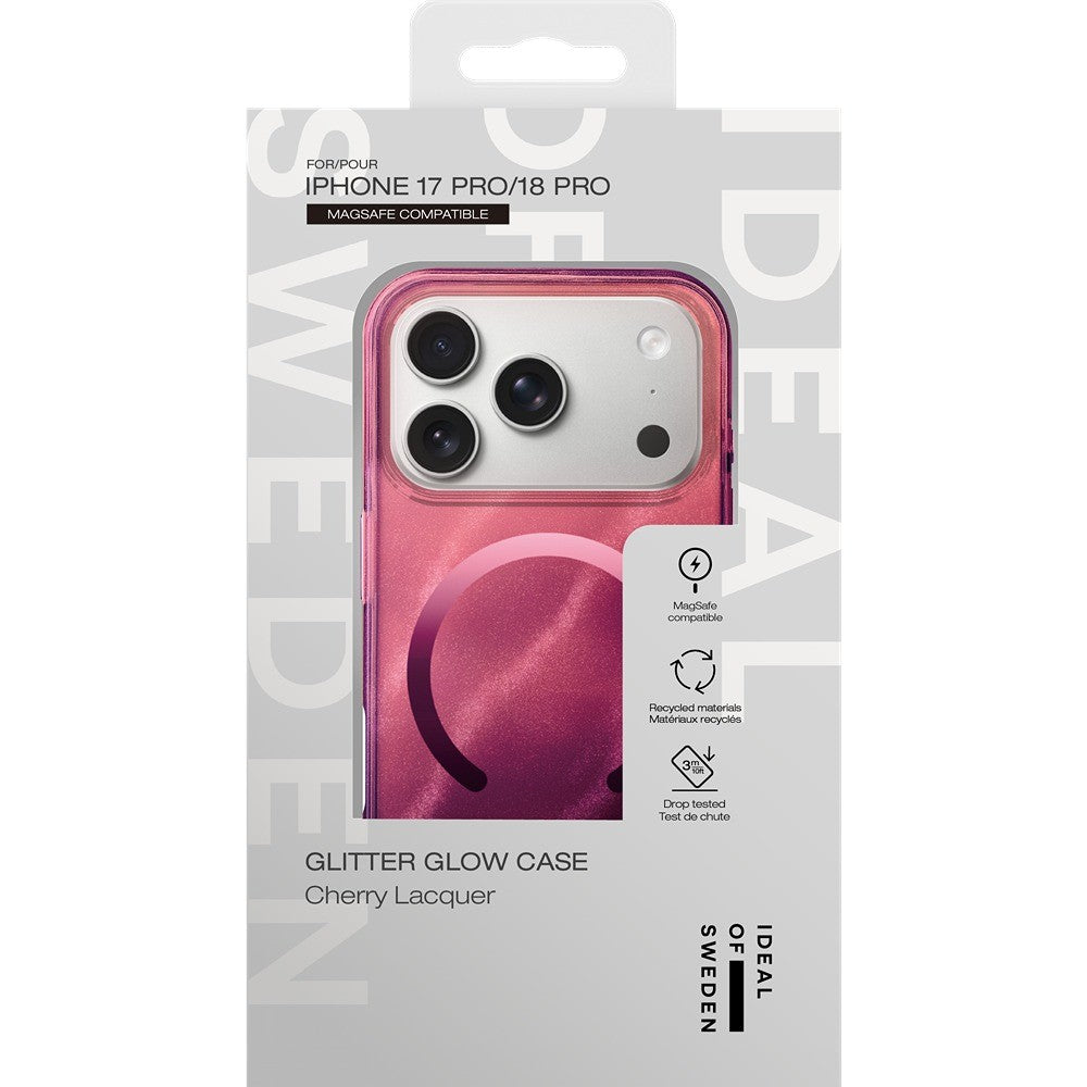 Ideal of Sweden iPhone 17 Pro/iPhone 18 Pro Kuori kirkas MagSafe Cherry Lacquer