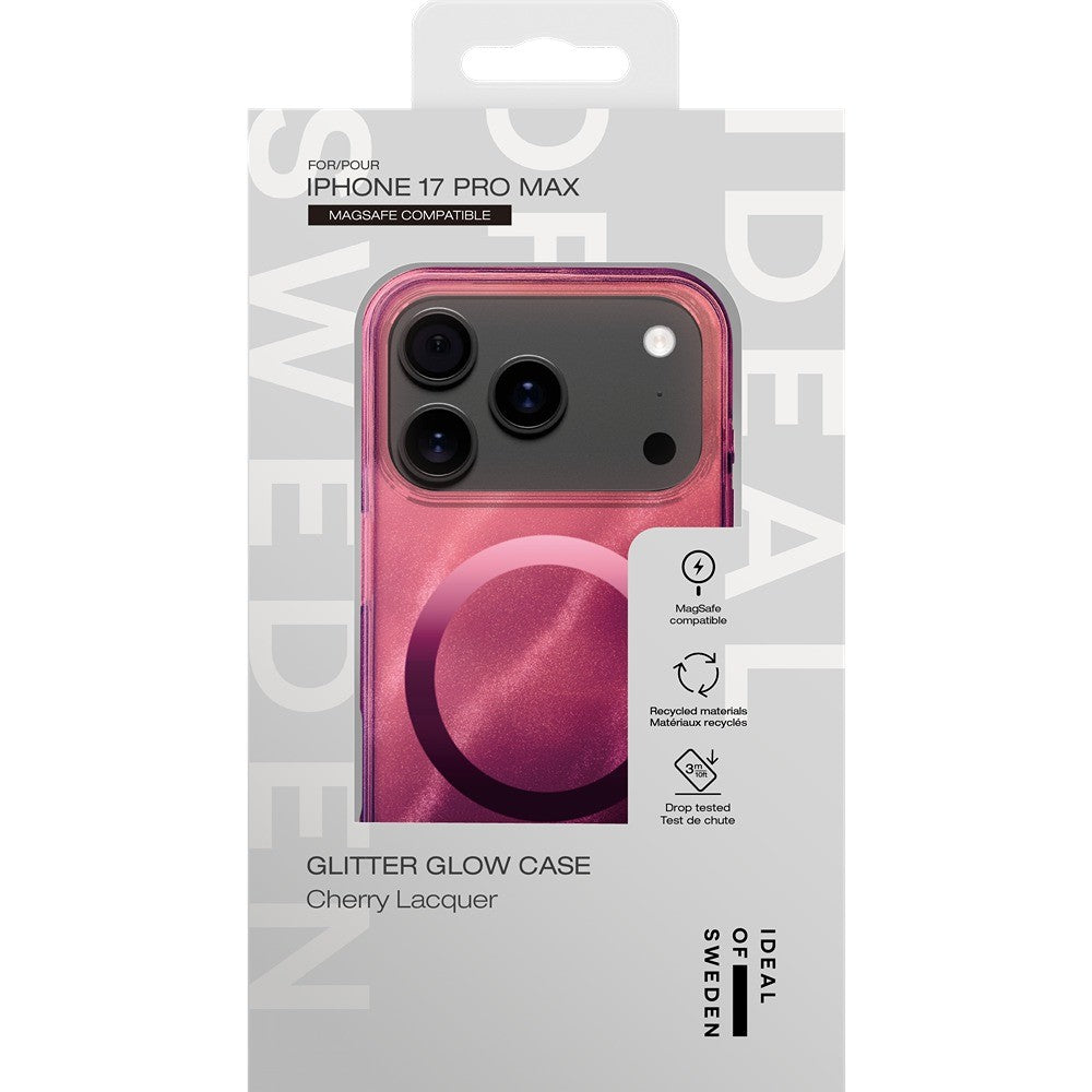 Ideal of Sweden iPhone 17 Pro Max/iPhone 18 Pro Max Kuori kirkas MagSafe Cherry Lacquer