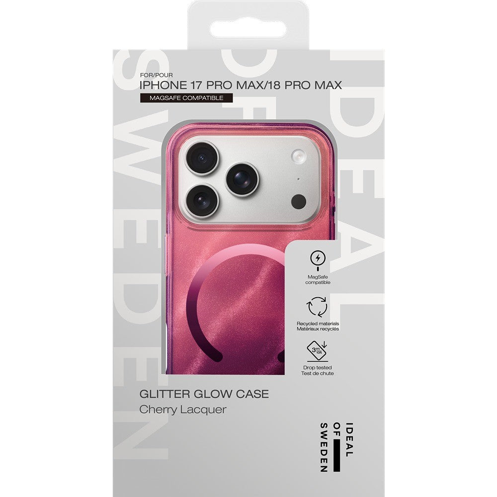 Ideal of Sweden iPhone 17 Pro Max/iPhone 18 Pro Max Kuori kirkas MagSafe Cherry Lacquer