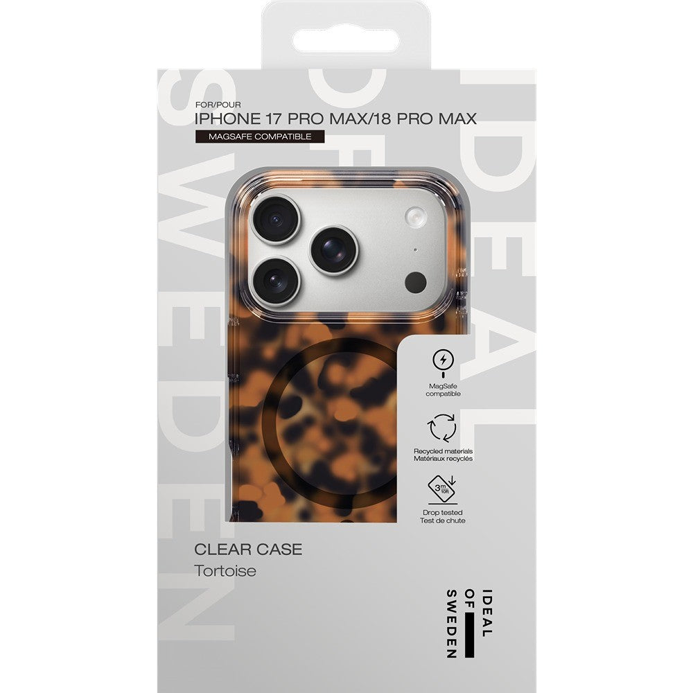 Ideal of Sweden iPhone 17 Pro Max/iPhone 18 Pro Max Kuori kirkas MagSafe Tortoise