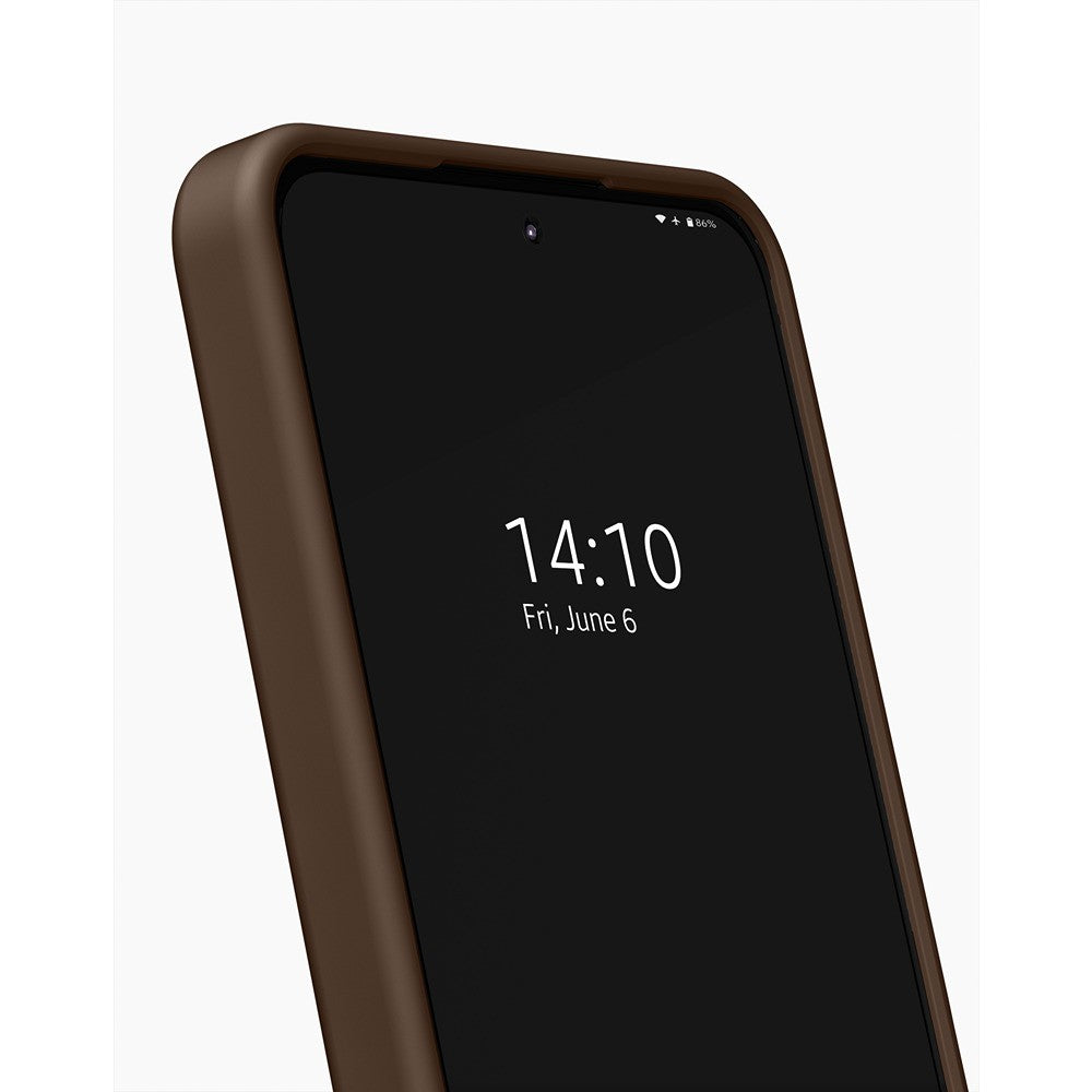 Ideal of Sweden Samsung Galaxy A57 Kuori silikonikotelo MagSafe mokkamousse