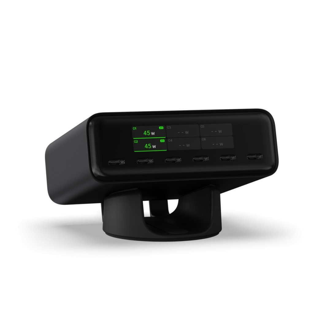 Satechi ChargeView 240W työpöytälaturi avaruusmusta