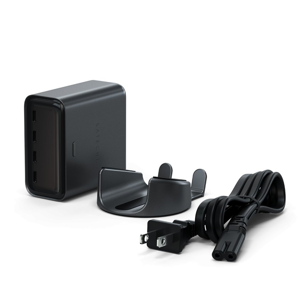 Satechi ChargeView 140W -pöytälaturi, avaruusmusta
