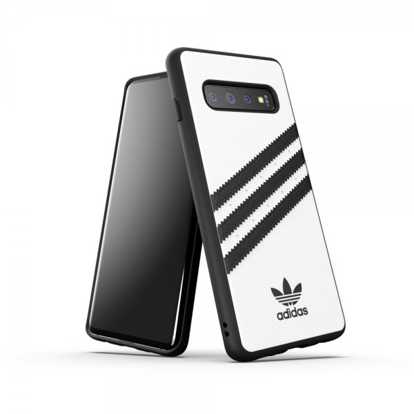 Adidas Samsung Galaxy S10 kuori OR Moulded Case PU SS19 valkoinen musta