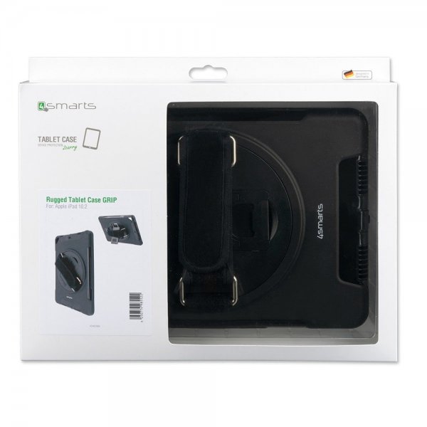4smarts iPad 10.2 (gen 7/8/9) Kuori Rugged Kotelo Grip Musta